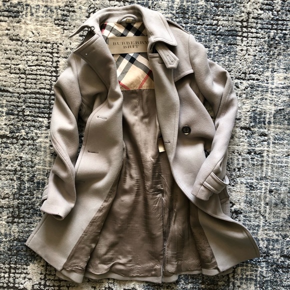 Authentic Burberry Brit Wool Cashmere Coat S4 - Picture 4 of 6
